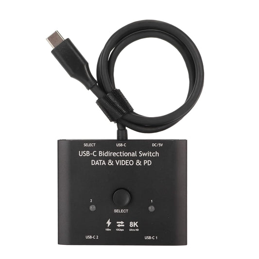 KVM Switch 2 in 1 Out USB C Bi Directional 8K 60Hz 10Gbps