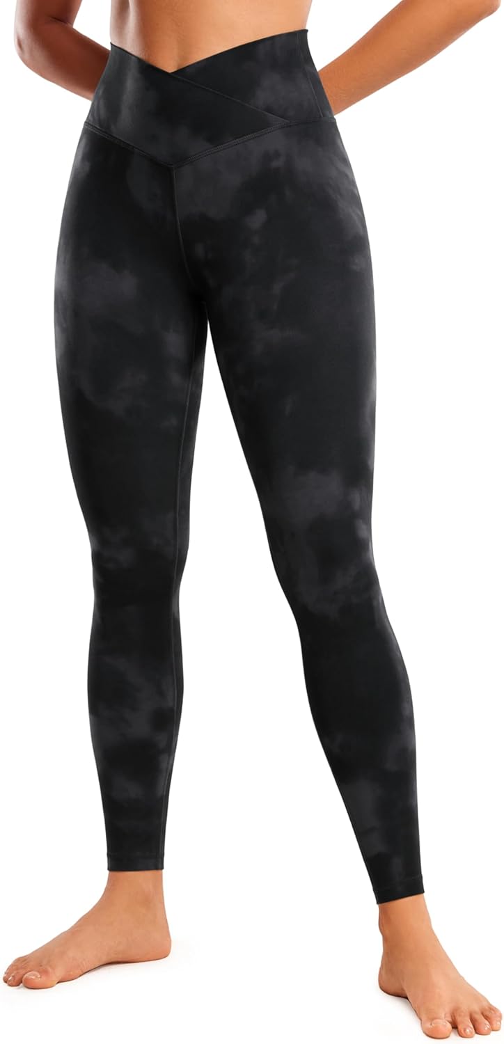 CRZ YOGA Womens Butterluxe Crossover High Waist Leggings