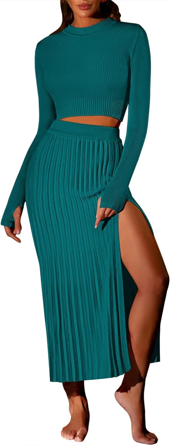 Pink Queen Women's 2 Piece Sweater Outfits Set for All Occasions