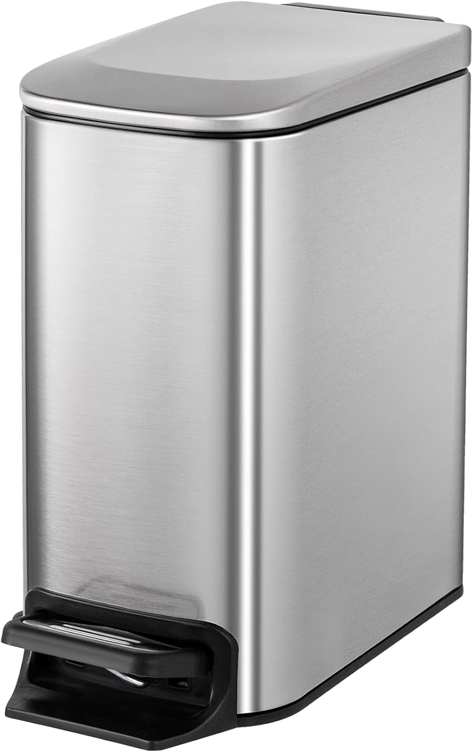 Cesun Small Bathroom Trash Can with Lid Soft Close for Tight Spaces