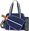 Pickleball Tote Bag for Women Men with Paddle Cover Pocket