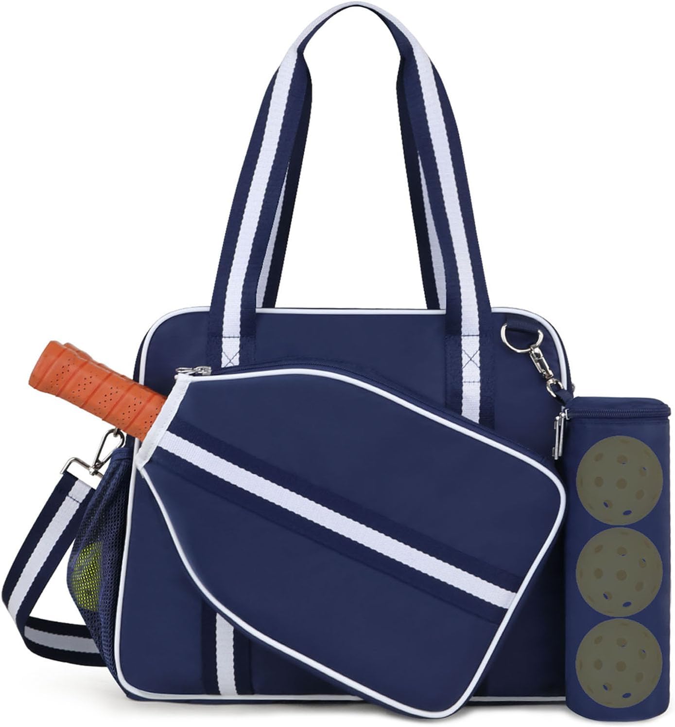Pickleball Tote Bag with Paddle Cover and Adjustable Strap