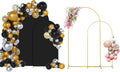Arch Backdrop Stand Set of 2 with Black Cover - Gold Wedding Arches