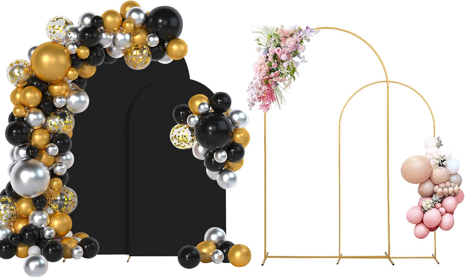 Arch Backdrop Stand Set of 2 for Weddings and Parties