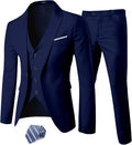 Men's 3 Piece Slim Fit Suit Set with Tie - Modern Wedding & Business