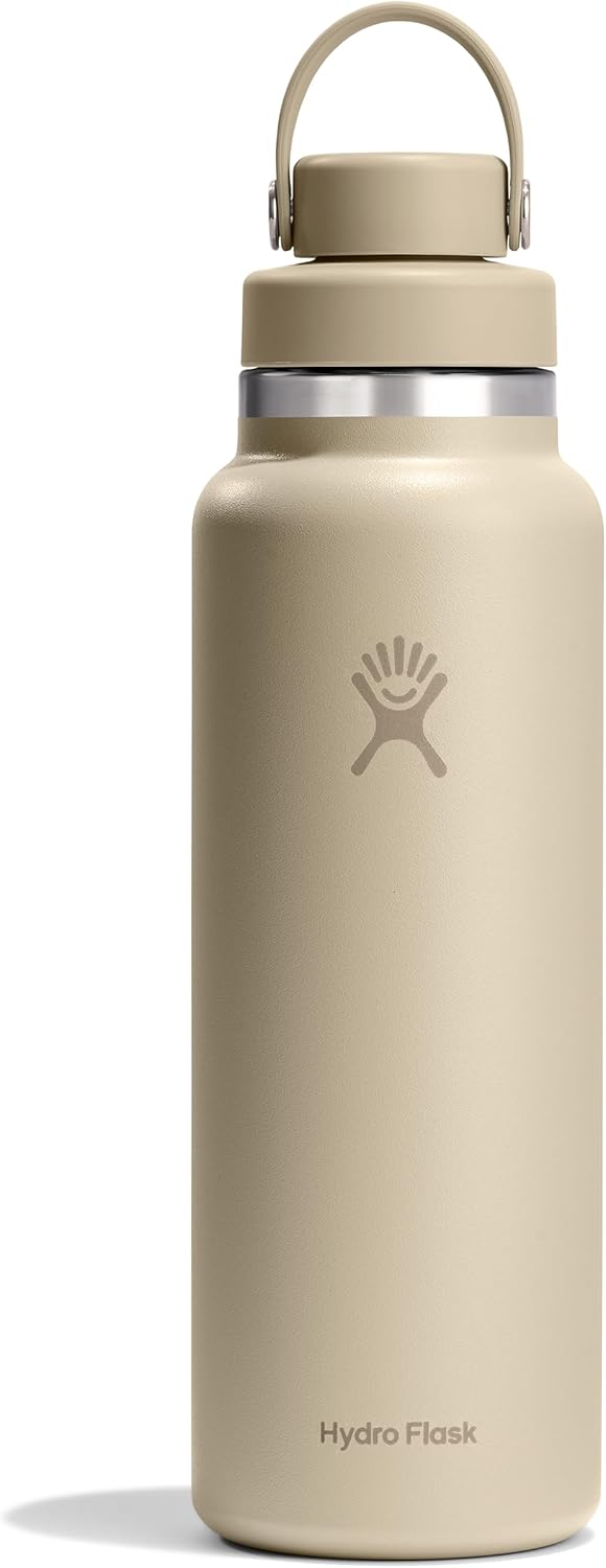 Hydro Flask Water Bottle 40 Oz Oat Tan - Insulated & Leakproof