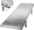 Folding Concession Shelf 24 in x 12 in - Stainless Steel Drop Down