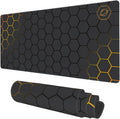 Desk Mat Black Gold Honeycomb Technology Extended Gaming Mouse Pad