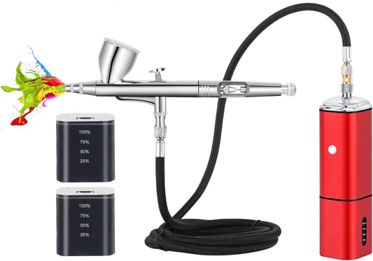 Portable Cordless Dual Action Airbrush Kit