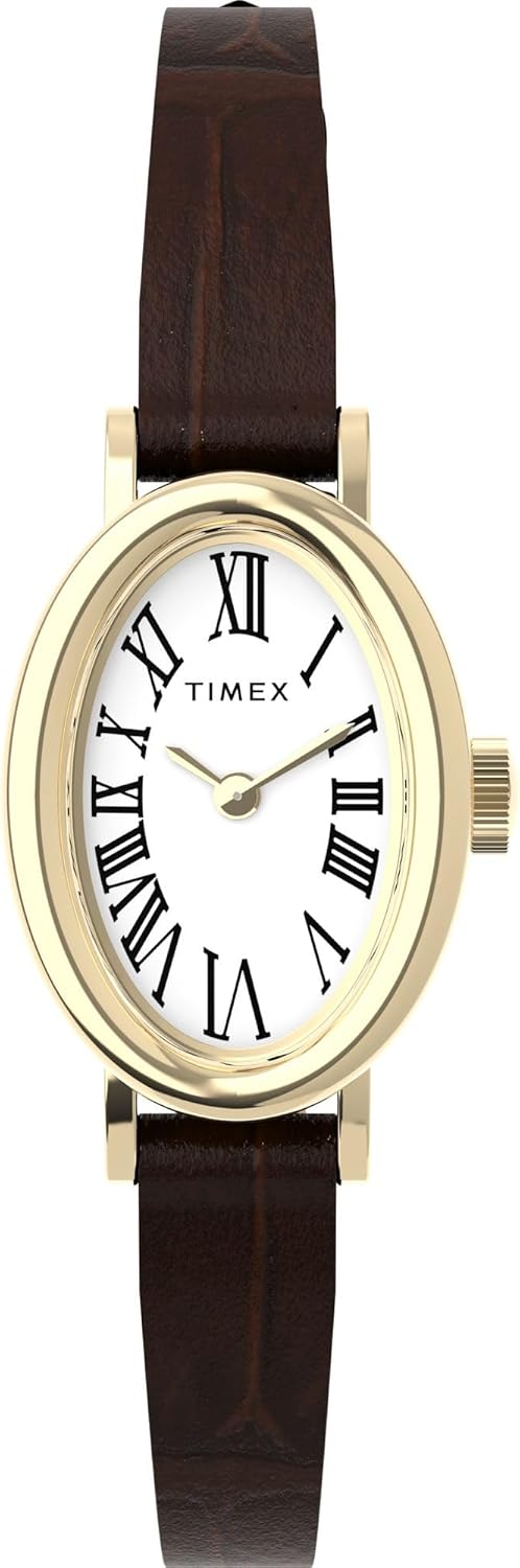 Timex Women's Cavatina Watch with Pearl Dial and Gold-Tone Case