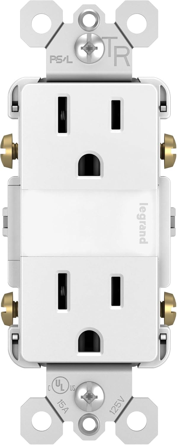 Legrand Radiant Screwless Wall Plates & Adjustable Night Light Outlet