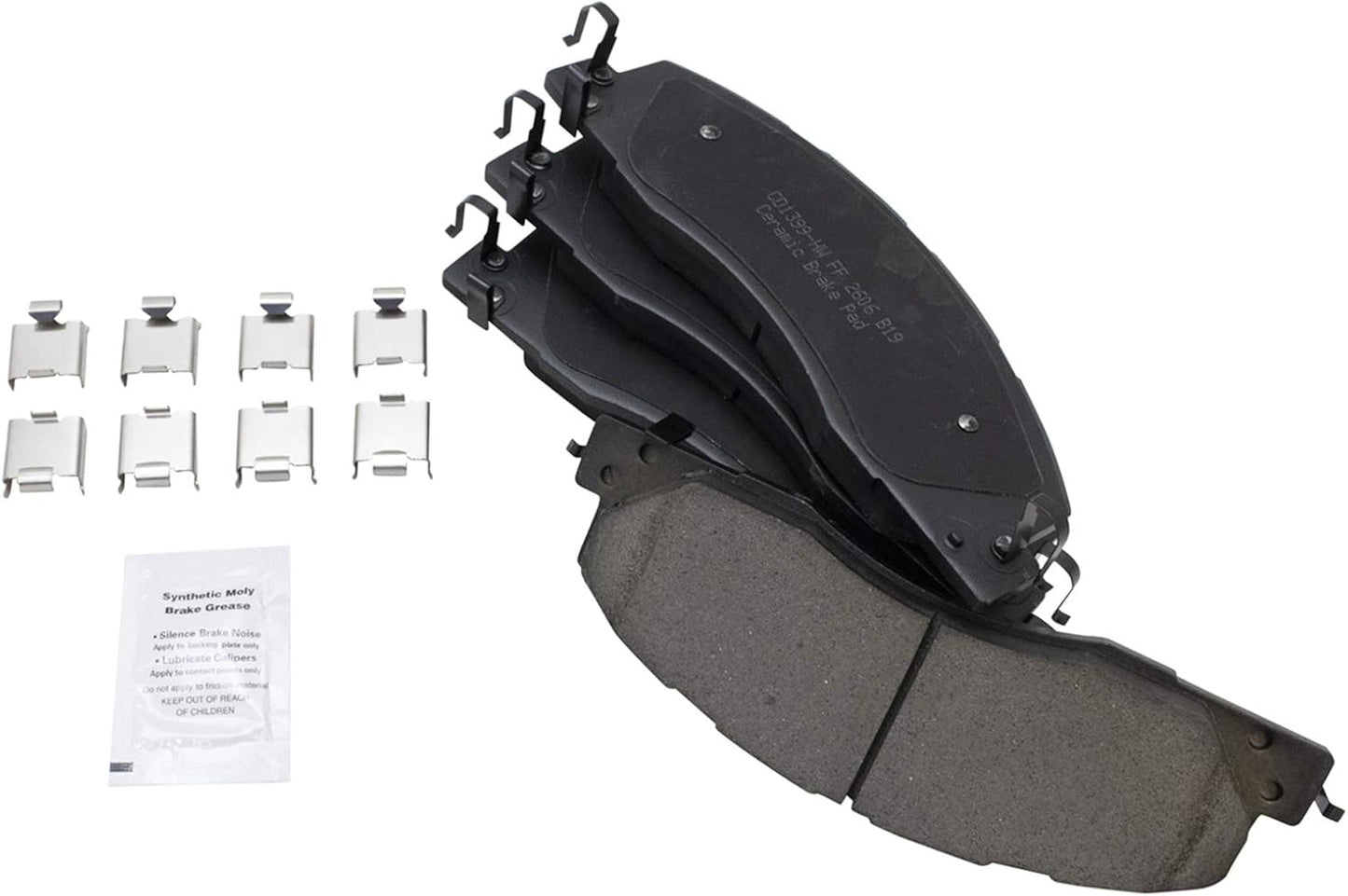 TRQ Front Brake Pads Ceramic for 2009-2018 Dodge Ram Models