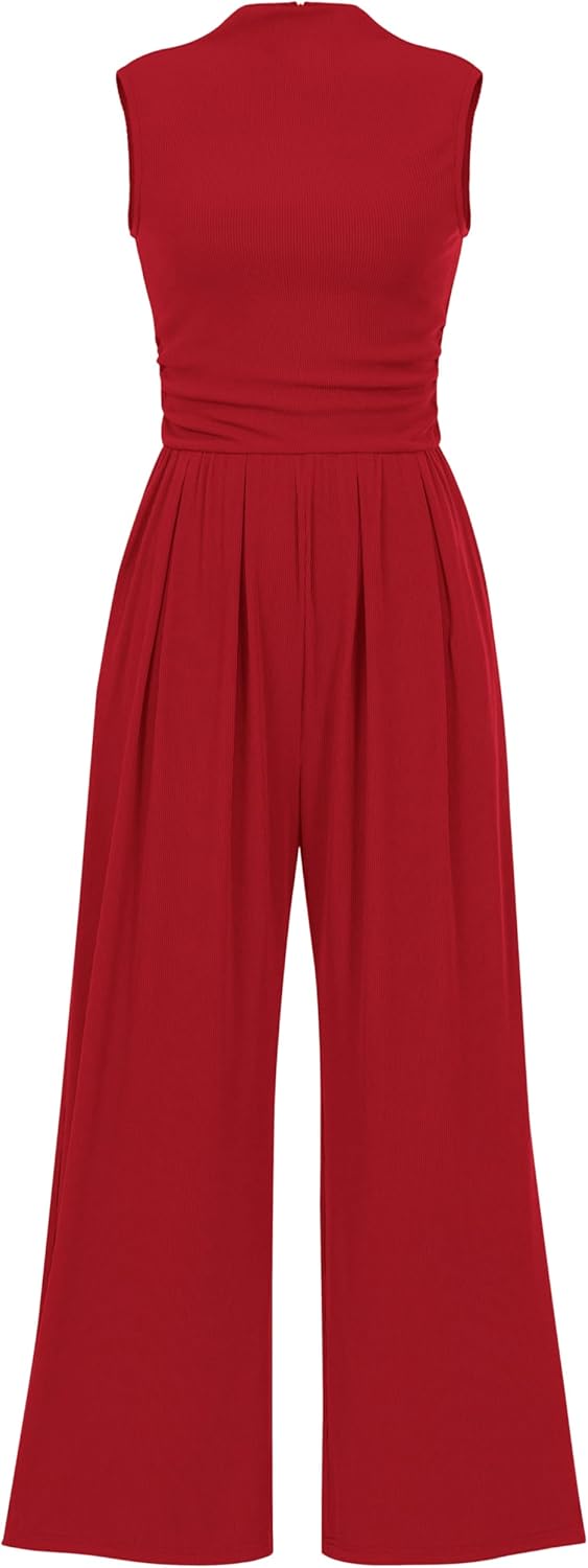 PRETTYGARDEN Womens Summer Jumpsuits Dressy Casual One Piece