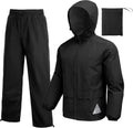 Men's Waterproof Rain Suit 2-Piece - Lightweight Packable Rainwear