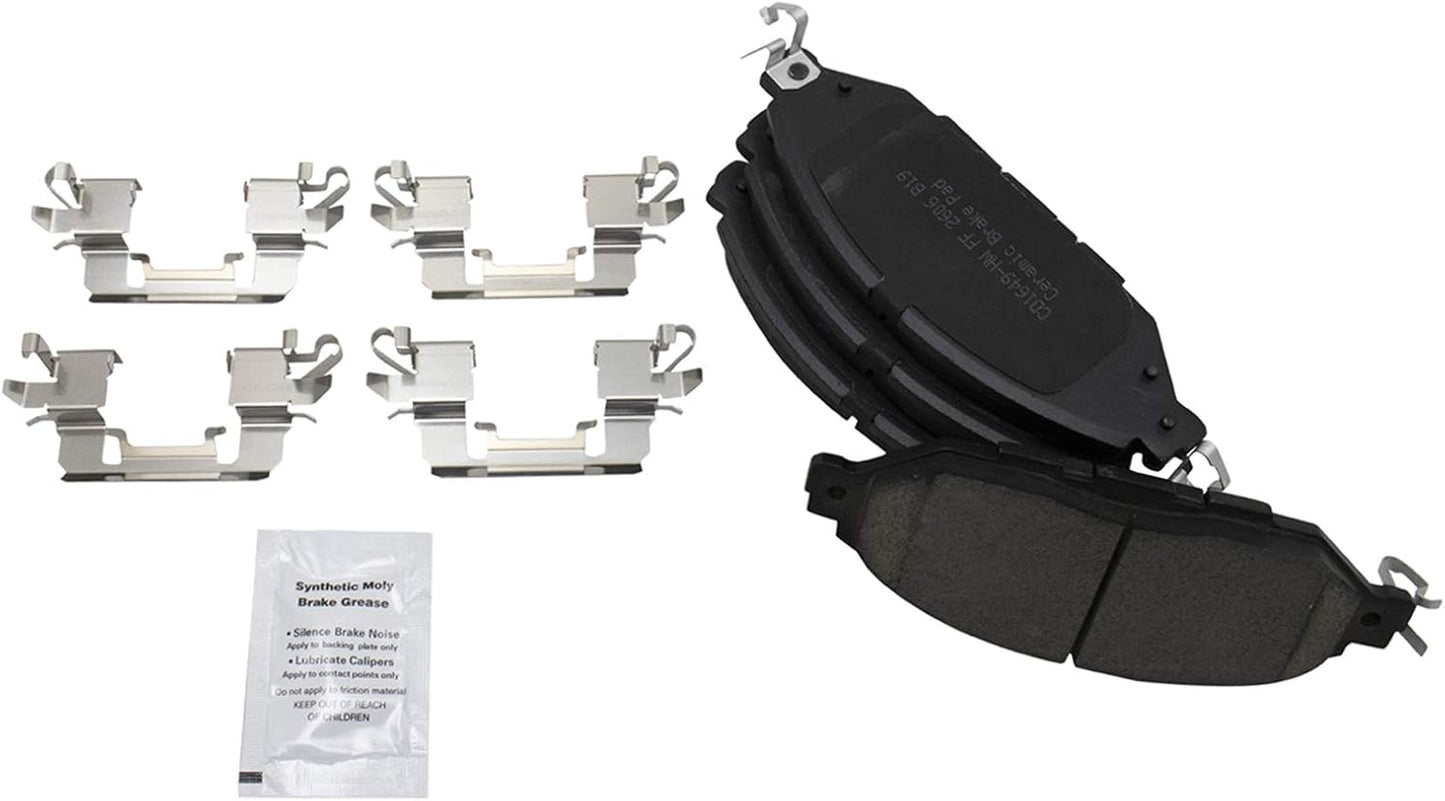 TRQ Front Brake Pads Ceramic for INFINITI JX35 and QX60
