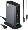 520W USB C Charger Block 8-Port GaN Fast Charging Station