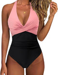 SUUKSESS Women Sexy Tummy Control One Piece Swimsuit - Flattering Up