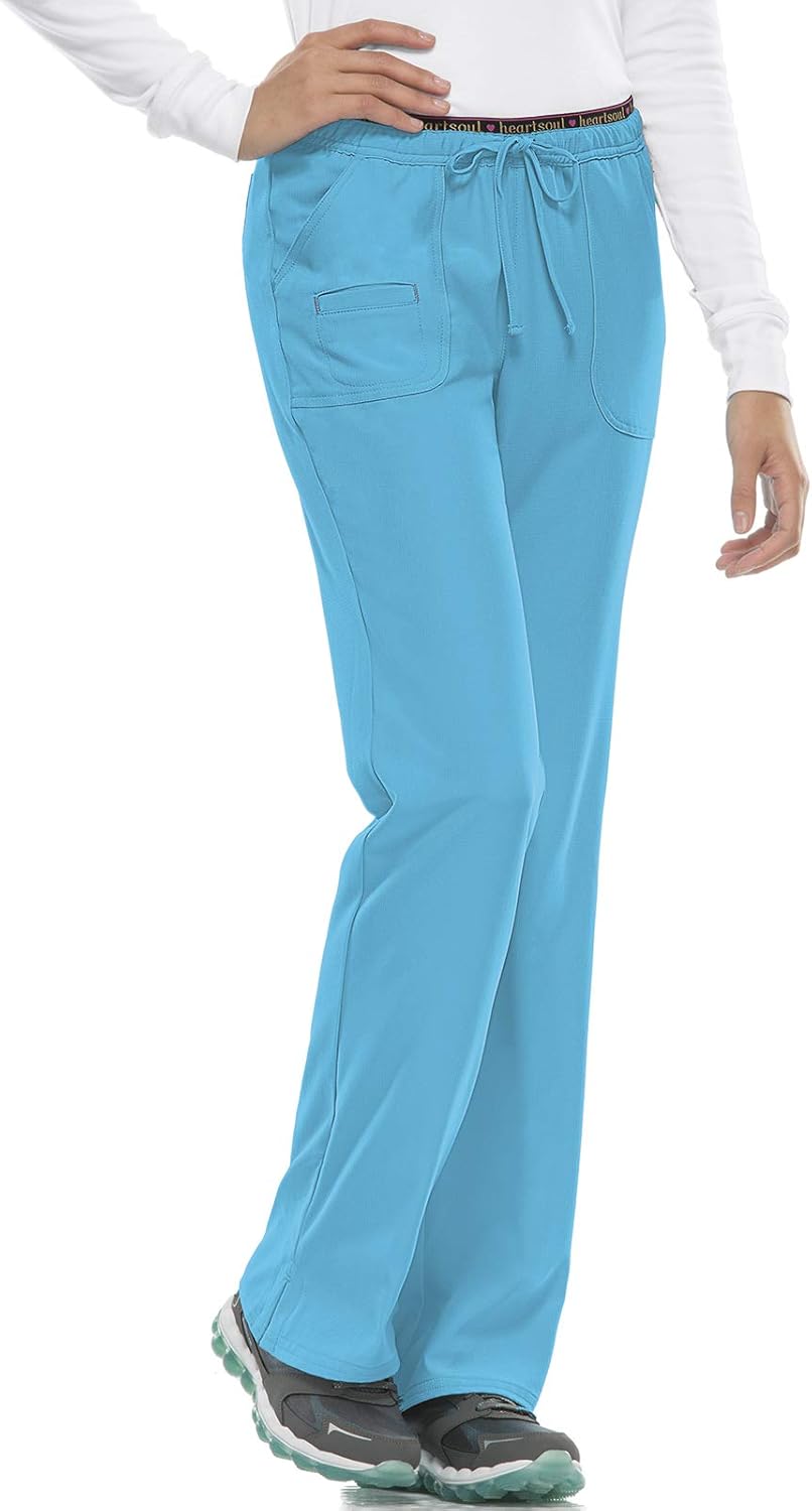 Heartsoul Drawstring Scrub Pants for Women with Flare Leg Design