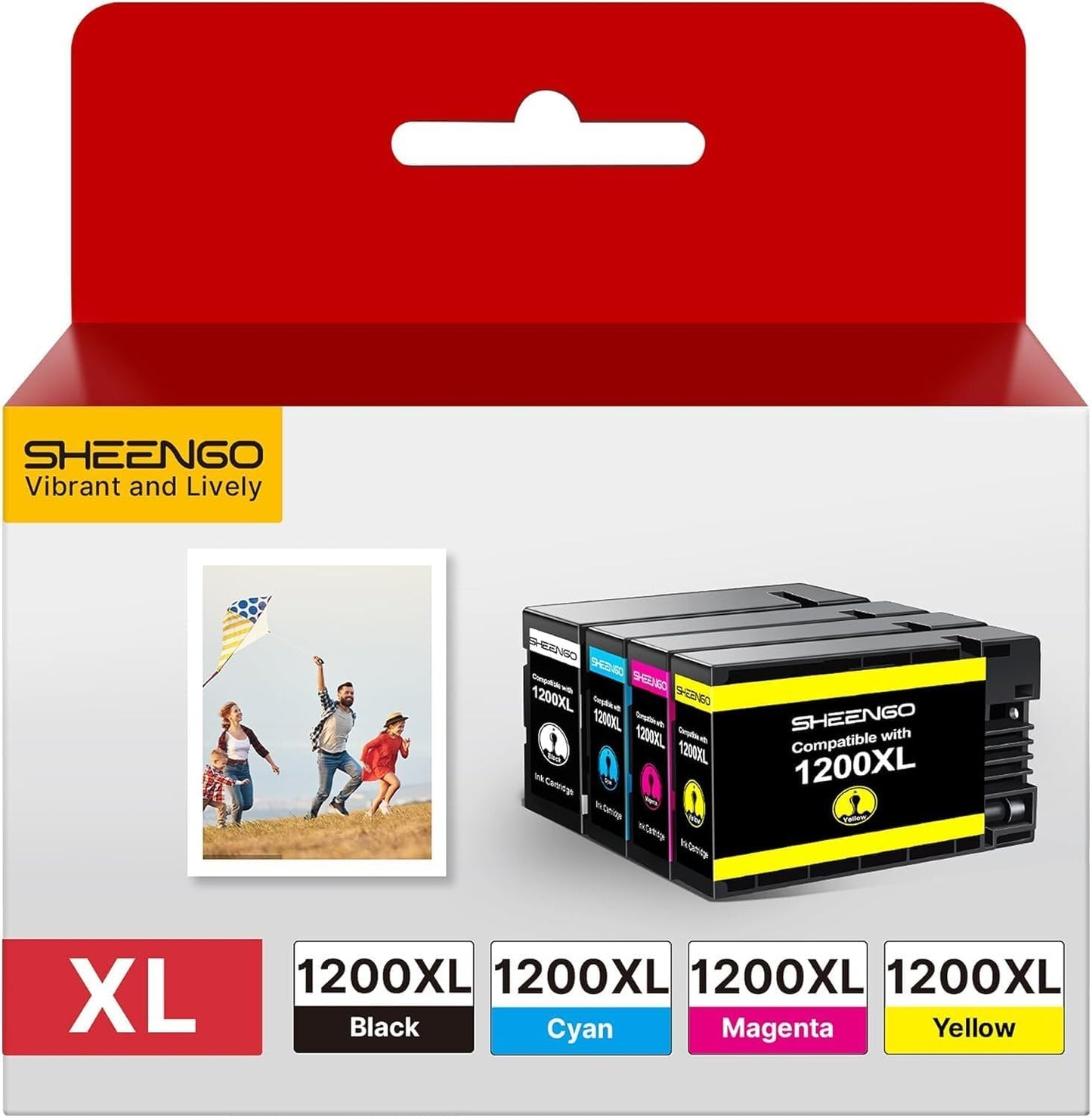 SHEENGO 1200XL Ink Cartridges for Canon Maxify Printers