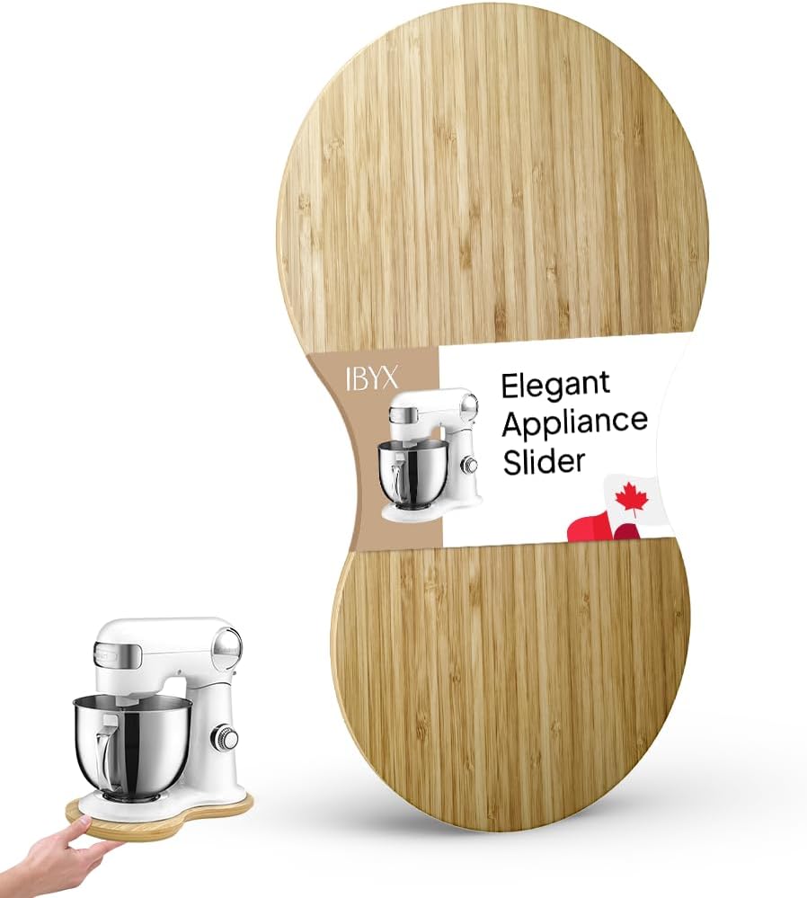 Ibyx Bamboo Mixer Slider for Cuisinart 5.5 Qt Stand Mixer