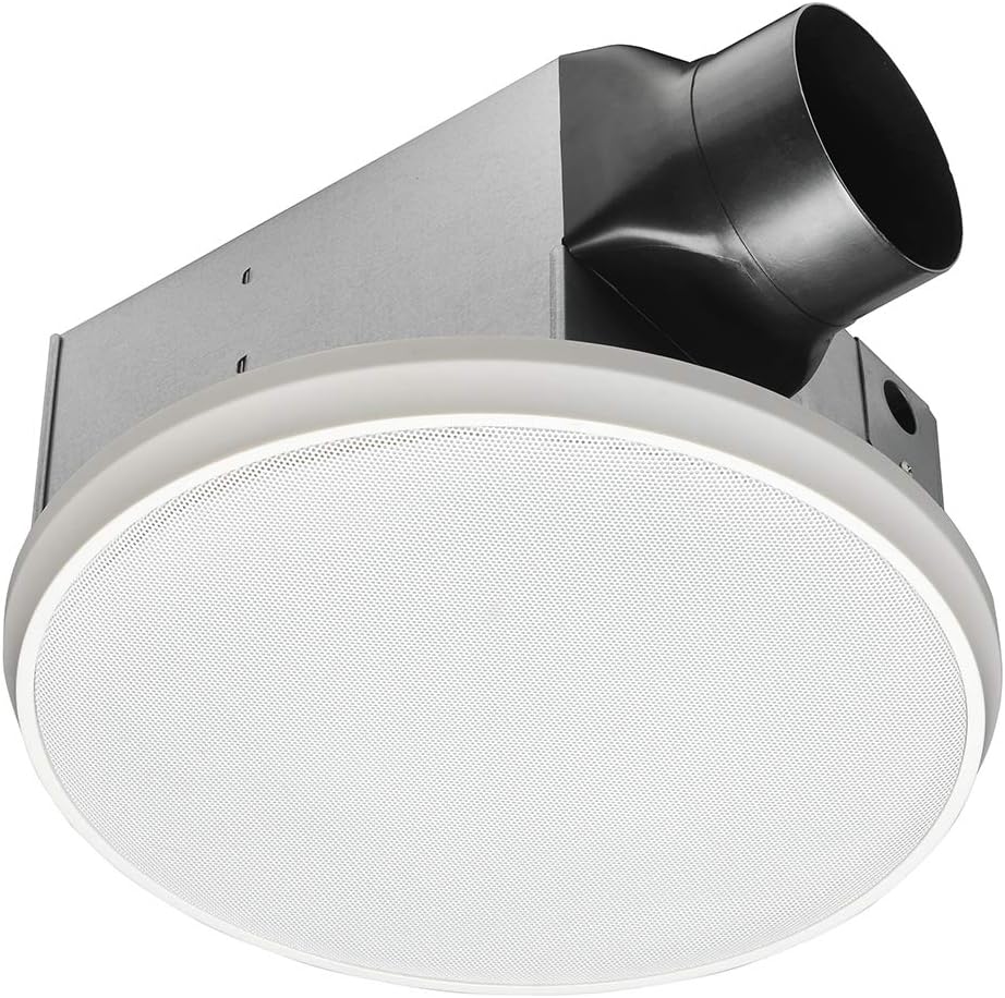 Homewerks Bluetooth Bath Fan & Speaker: Quiet, Powerful, Stylish
