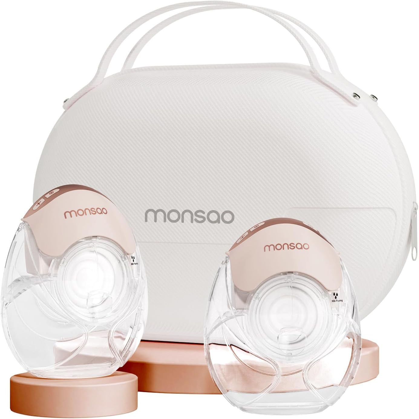 Wearable Breast Pump for Travel - Quiet Hands Free Electric Pump