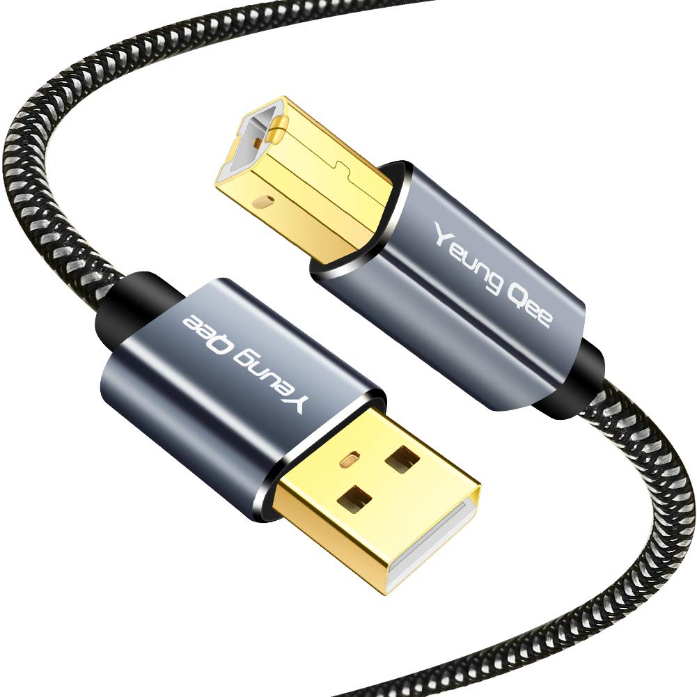 High Speed 15ft USB Printer Cable for HP, Canon, Epson