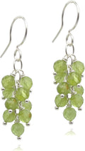 Peridot Genuine Gemstone Drop Earrings 14k Gold Filled or Sterling