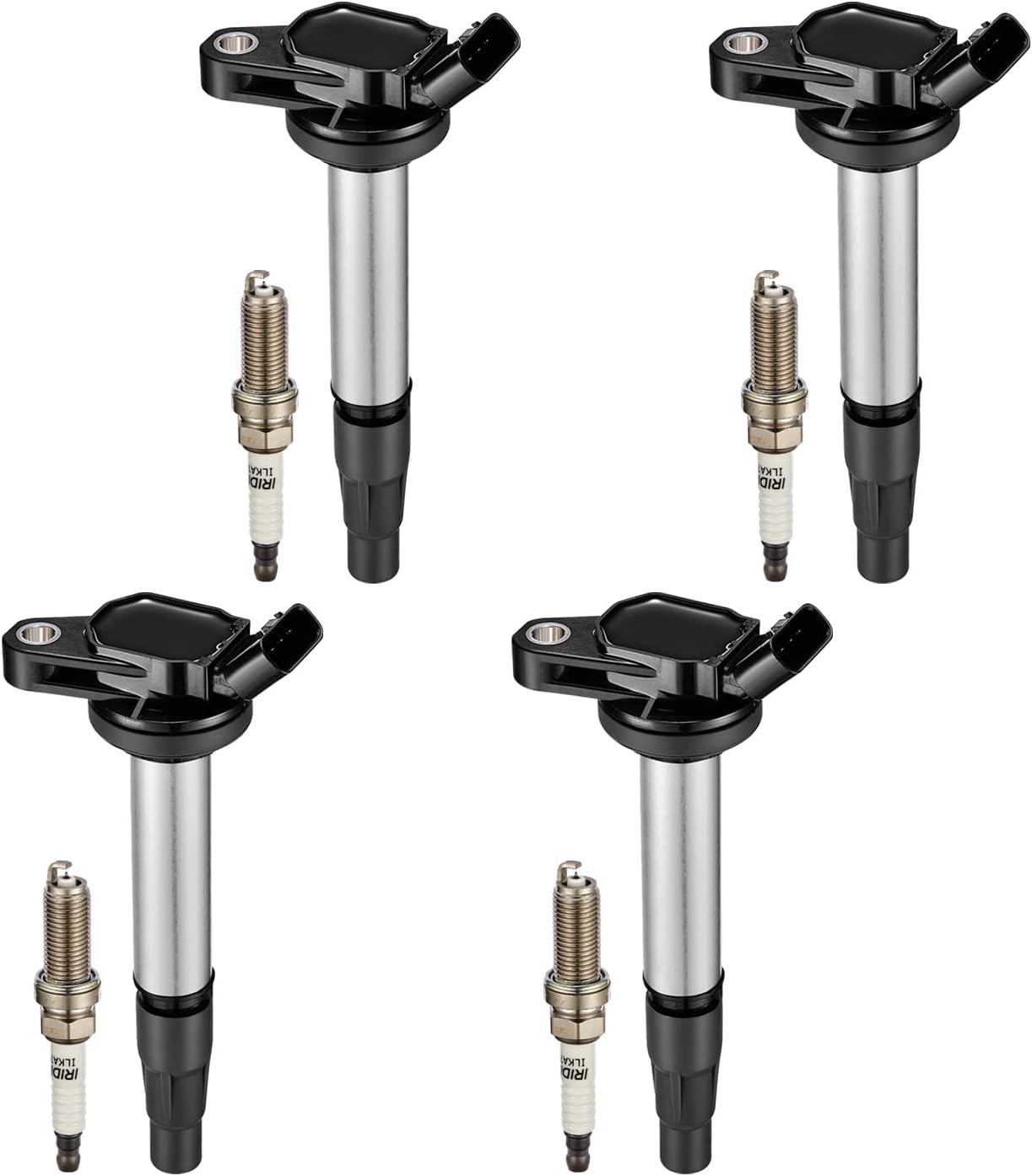 BDFHYK Ignition Coil Pack UF596 and Spark Plugs for Toyota