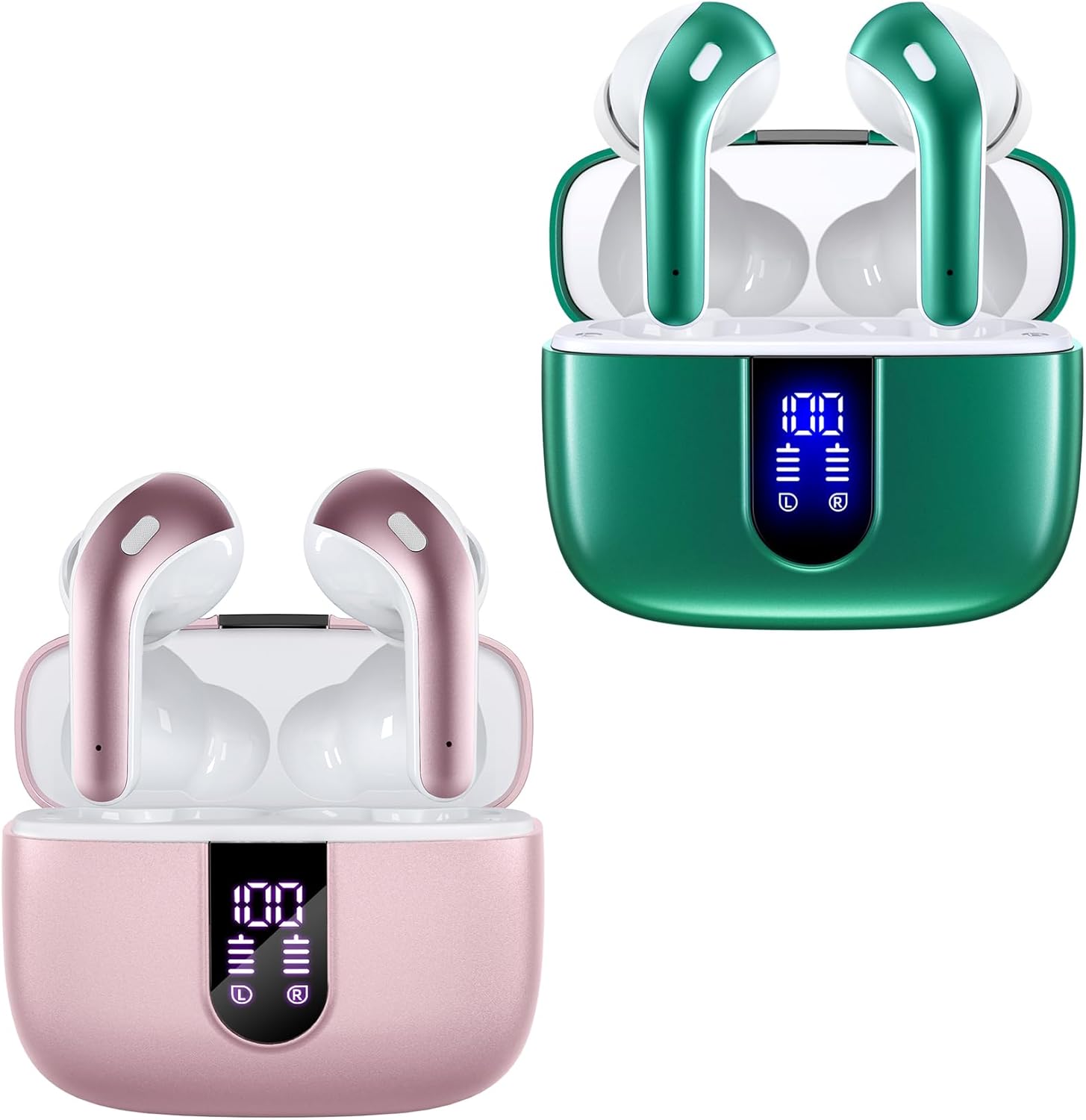 TAGRY True Wireless Earbuds: 60H Playback, Wireless Charging
