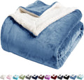 Sherpa Fleece Bed Blanket King Size - Super Soft Cozy Throw
