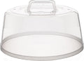 Large Splatter Guard Microwave Cover: Easy Grip Handle, Steam Vented, BPA Free!