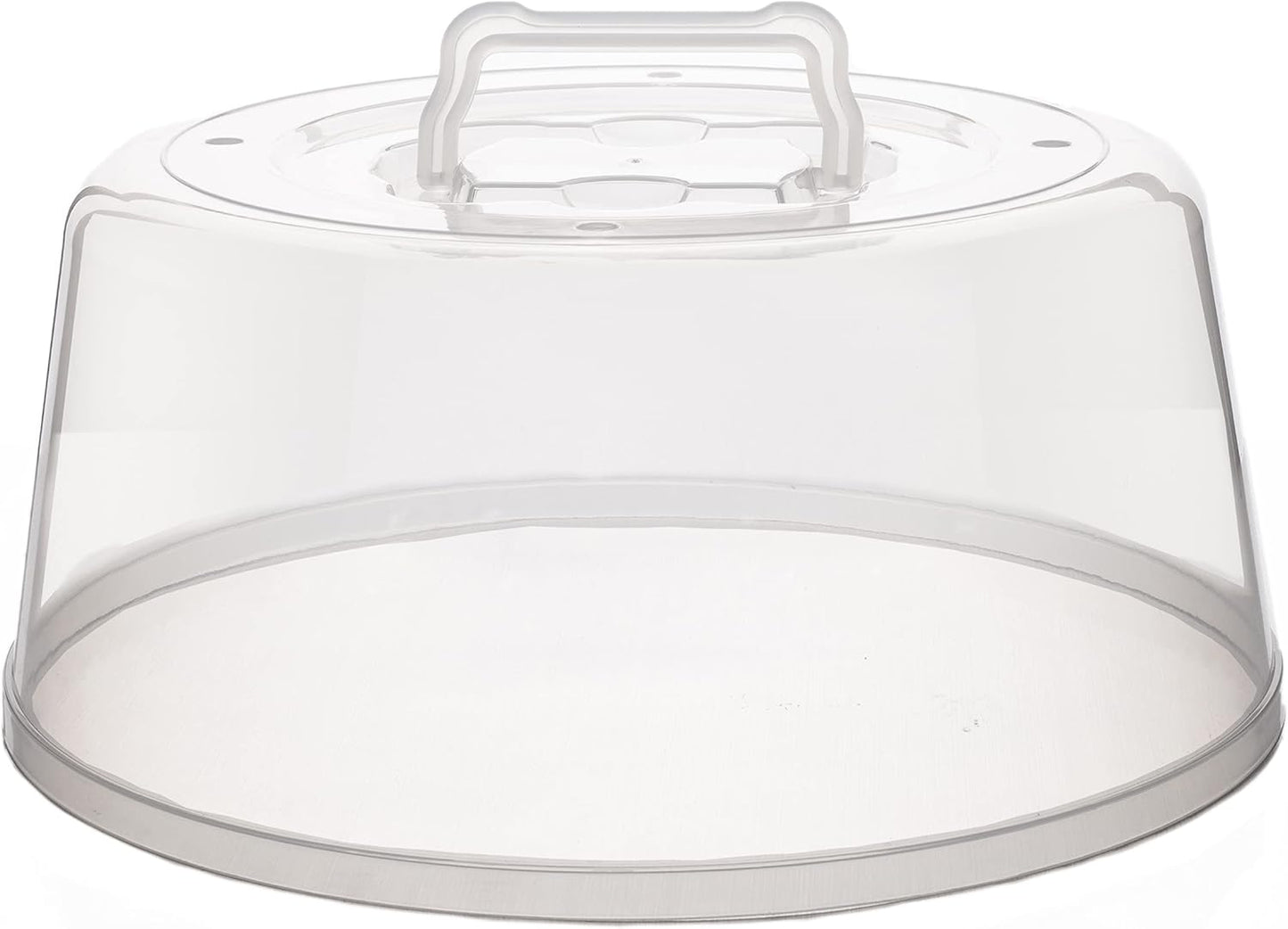 Large Splatter Guard Microwave Cover: Easy Grip Handle, Steam Vented, BPA Free!
