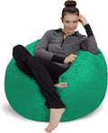 Plush Memory Foam Bean Bag Chair - Dorm Room Must-Have - Aqua Marine