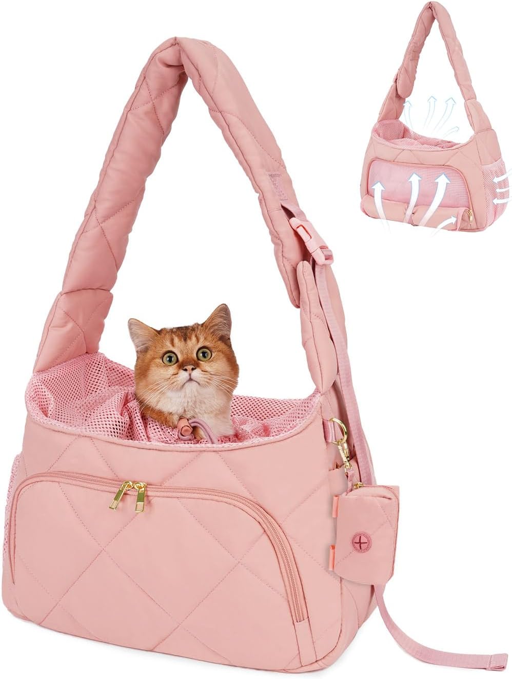 OFY Dog Carrier Sling for Small Pets with Adjustable Safety Features