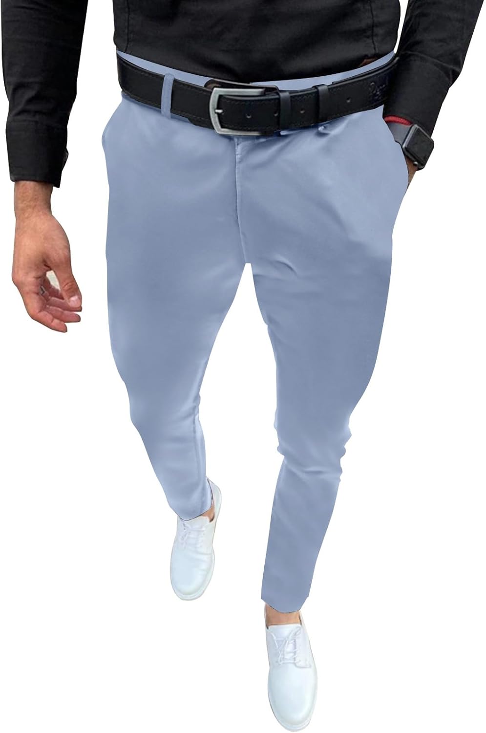 Mens Fashion Slim Fit Dress Pants for Casual Business and Golf