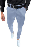 Mens Fashion Slim Fit Dress Pants Casual Business Skinny (Style TG9Y)