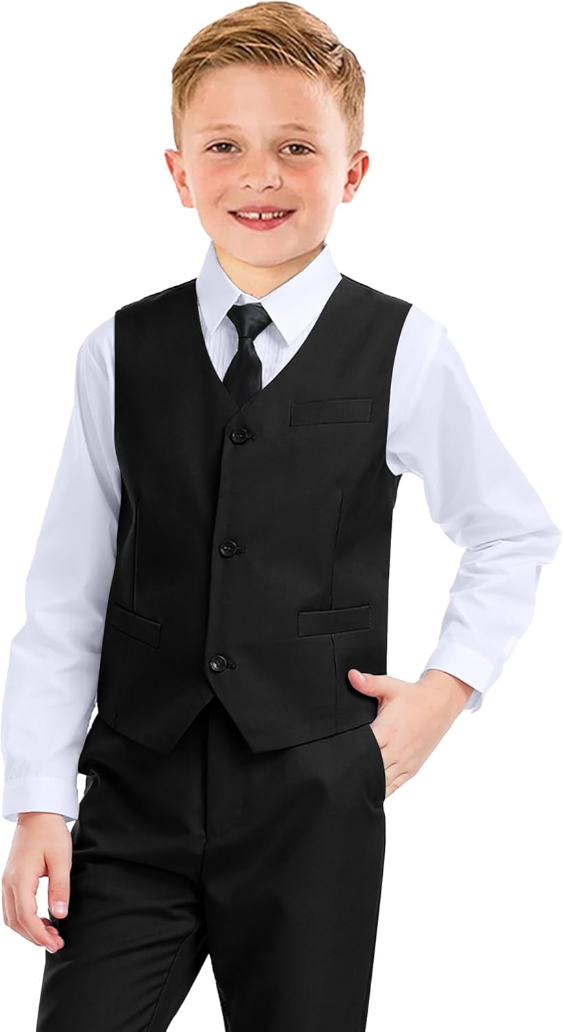 Boys Formal Suit 5 Piece Set for Weddings and Special Events
