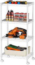 Small Wire Shelves Kitchen Pantry Organizer - 4-Tier Adjustable