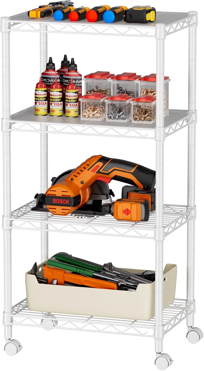 Adjustable Metal Wire Shelves for Kitchen and Home Organization