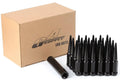 GAsupply 14x1.5 Spike Lug Nuts 24 PCS - Bold Black Bullets
