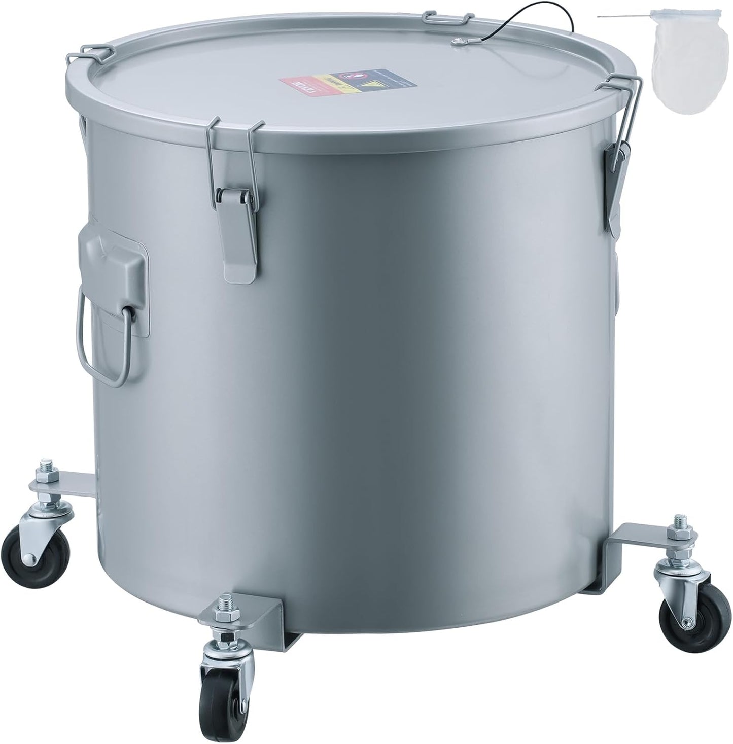VEVOR Fryer Grease Bucket: 16 Gal Oil Disposal Caddy