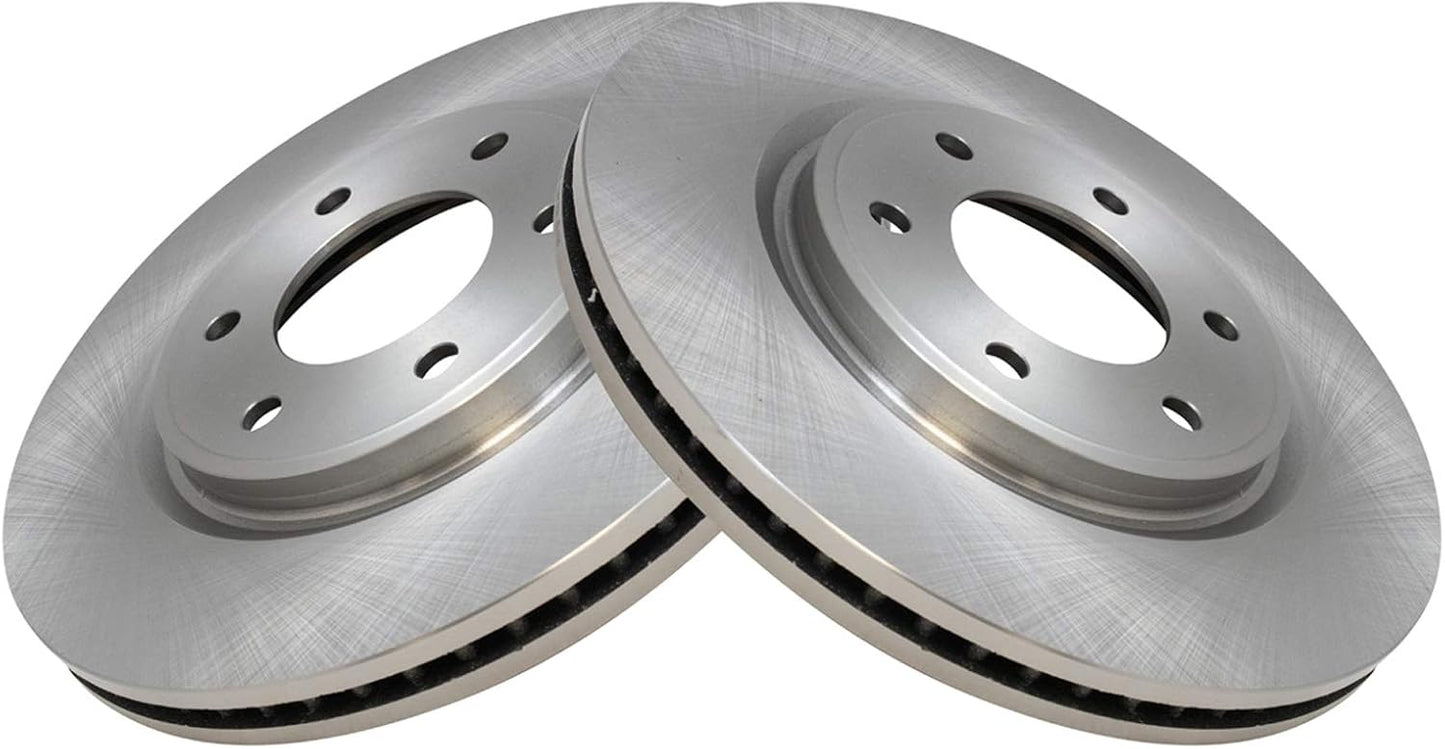 TRQ Front Brake Rotors Set for INFINITI QX56 and Nissan Armada