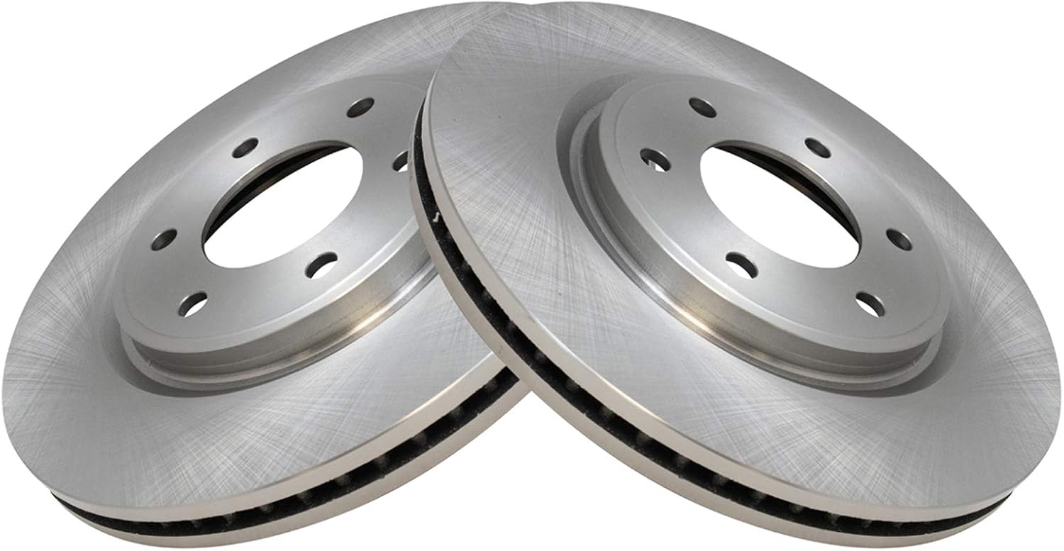 TRQ Front Brake Rotors Set for INFINITI QX56 and Nissan Armada