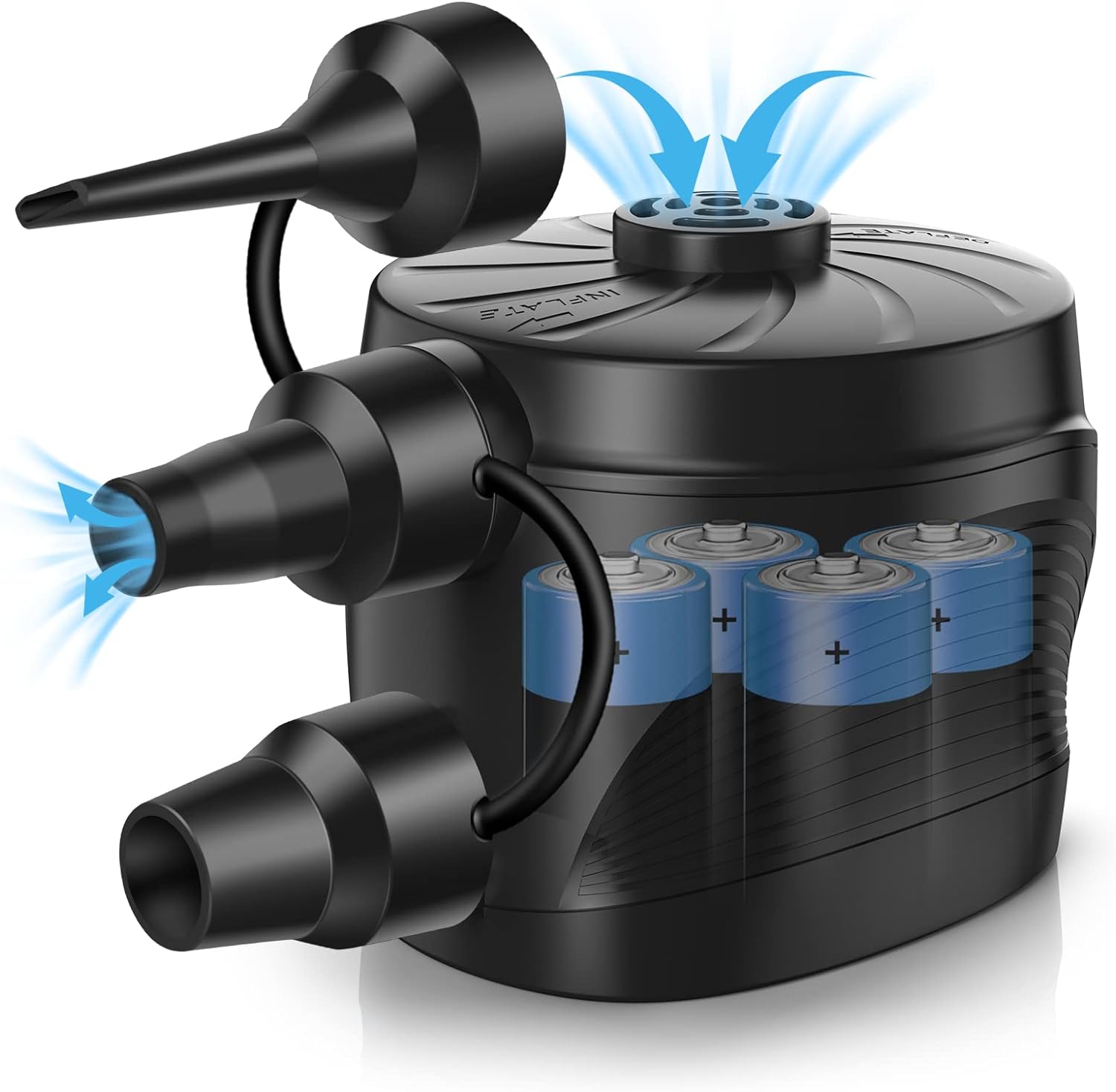 Portable Electric Air Pump - Quick Inflation/Deflation for Outdoor Fun!