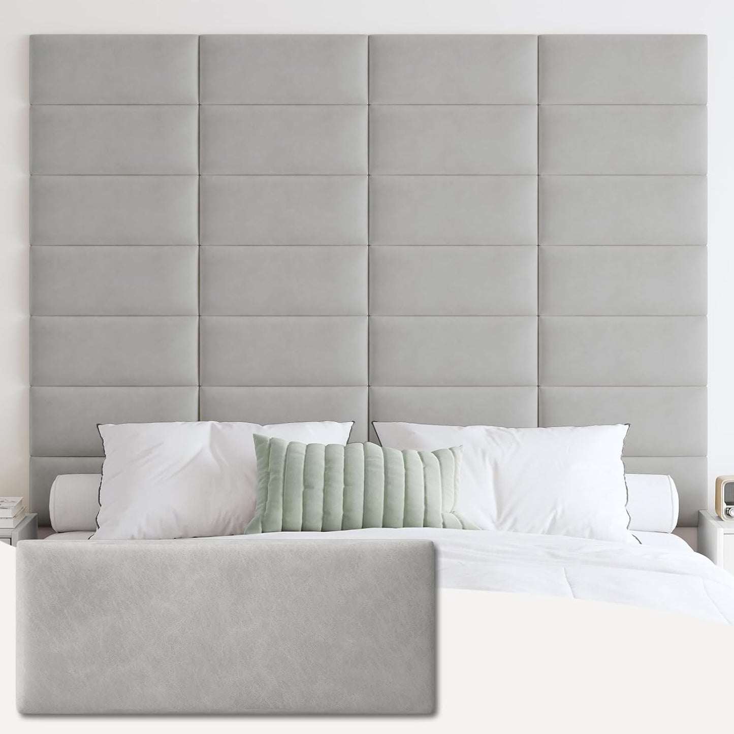 IFNOW Wall Mounted Upholstered Headboard for Full Beds
