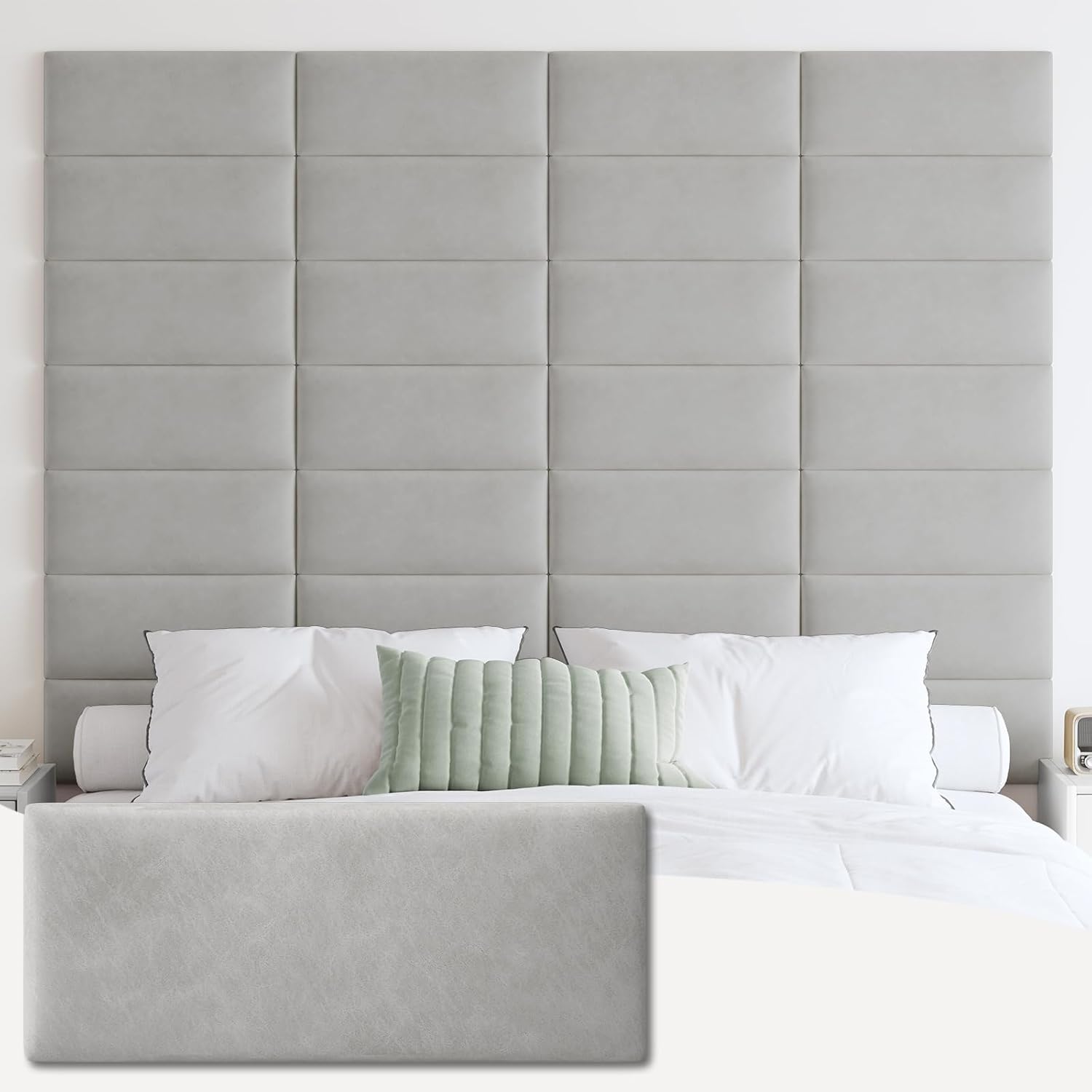 IFNOW Wall Mounted Upholstered Headboard for Full Beds