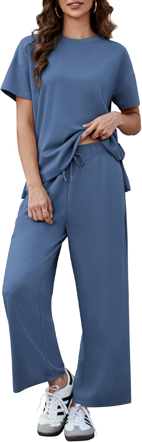 PINSPARK 2 Piece Lounge Set for Women - Soft Summer Outfit