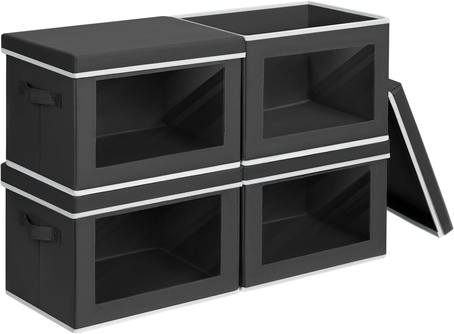 Large Decorative Storage Bins with Lids for Home Organization