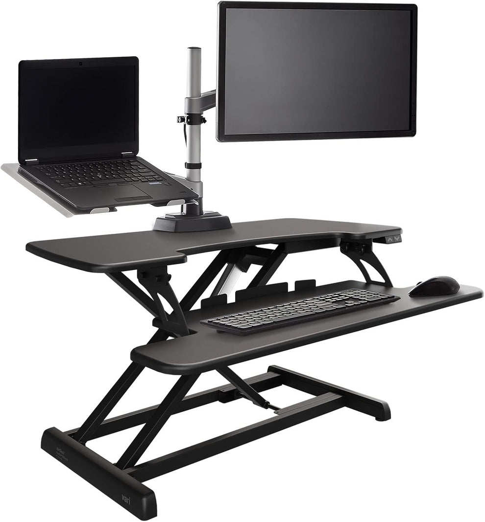 Vari Electric Standing Desk Converter - Height Adjustable Riser ...